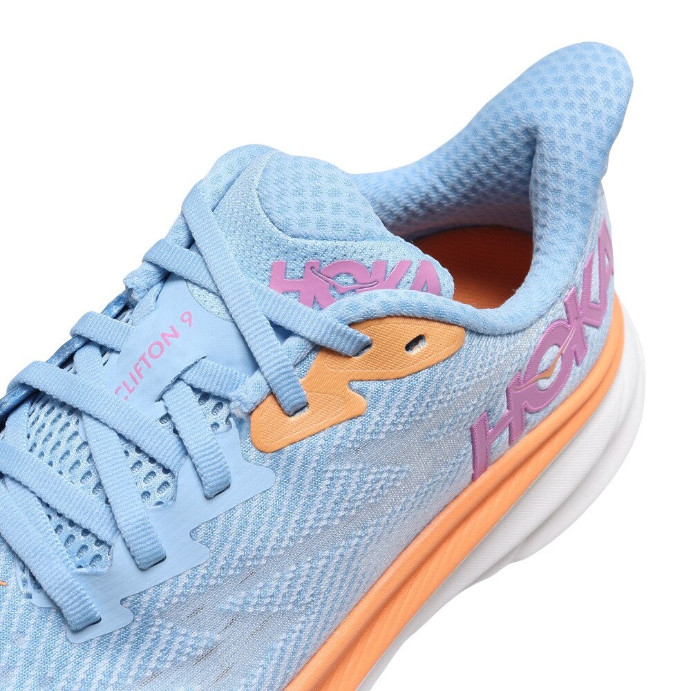 ホカ（HOKA）（レディース）ランニングシューズ Clifton 9 クリフトン9 レギュラー ライトブルー 1127896-ABIW スニーカー トレーニング ジョギング