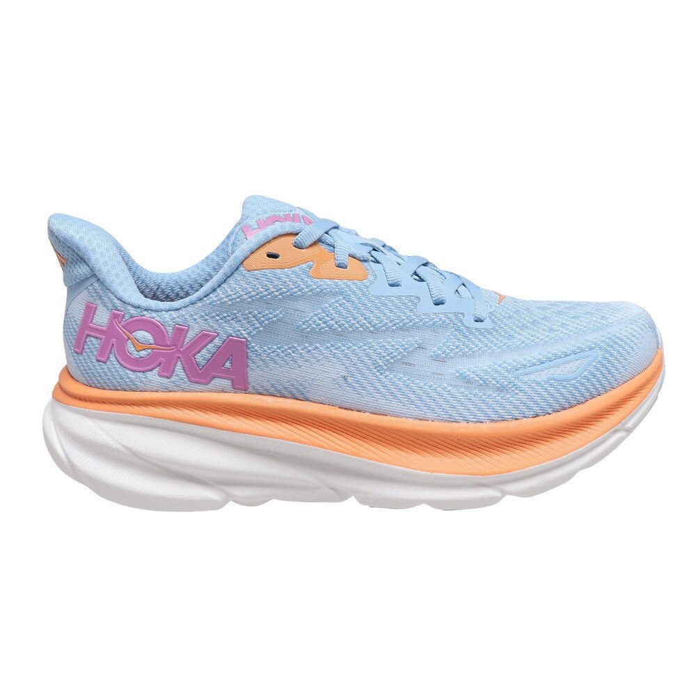 ホカ（HOKA）（レディース）ランニングシューズ Clifton 9 クリフトン9 レギュラー ライトブルー 1127896-ABIW スニーカー トレーニング ジョギング