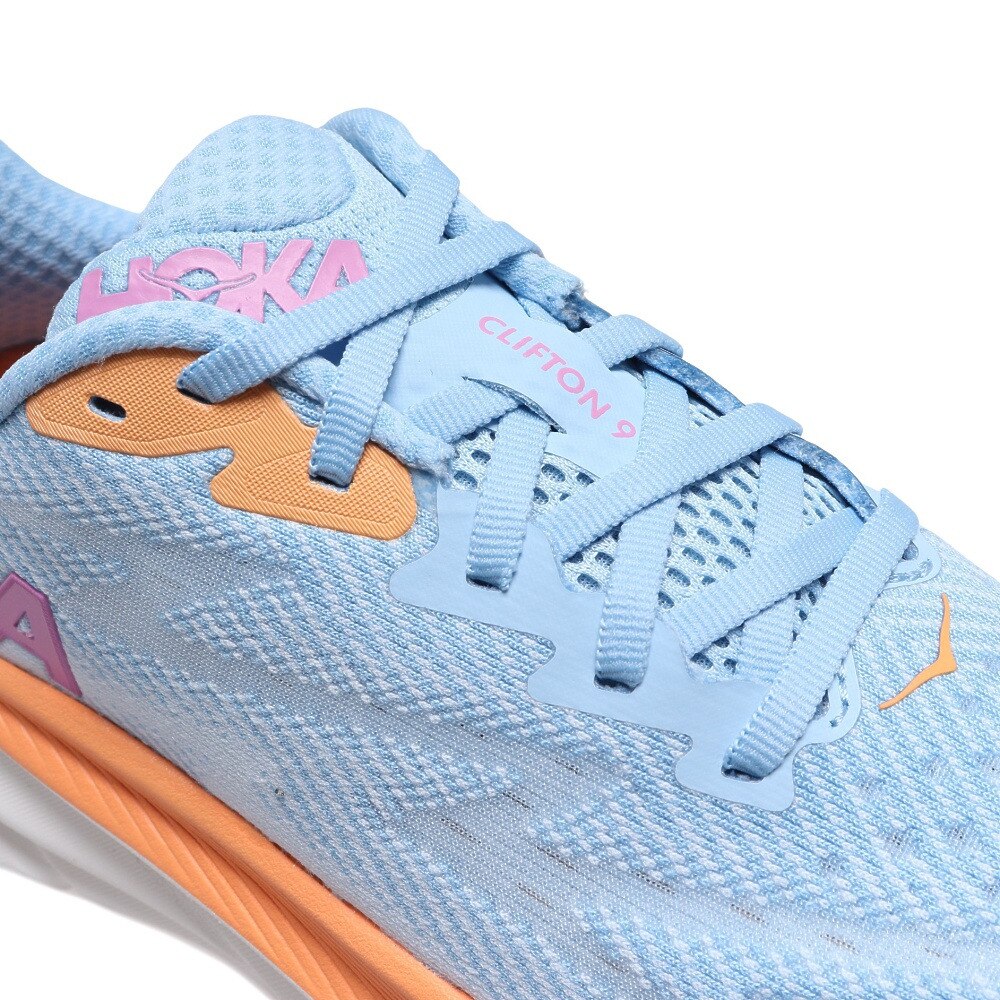 ホカ（HOKA）（レディース）ランニングシューズ Clifton 9 クリフトン9 レギュラー ライトブルー 1127896-ABIW スニーカー トレーニング ジョギング