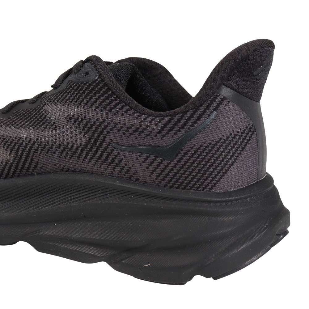 ホカ（HOKA）（レディース）ランニングシューズ Clifton 9 クリフトン9 レギュラー ブラック 1127896-BBLC スニーカー トレーニング ジョギング