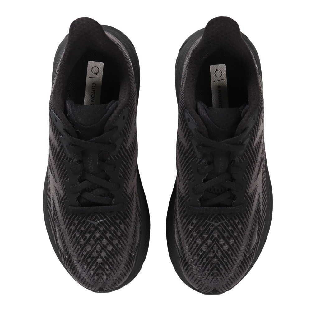 ホカ（HOKA）（レディース）ランニングシューズ Clifton 9 クリフトン9 レギュラー ブラック 1127896-BBLC スニーカー トレーニング ジョギング