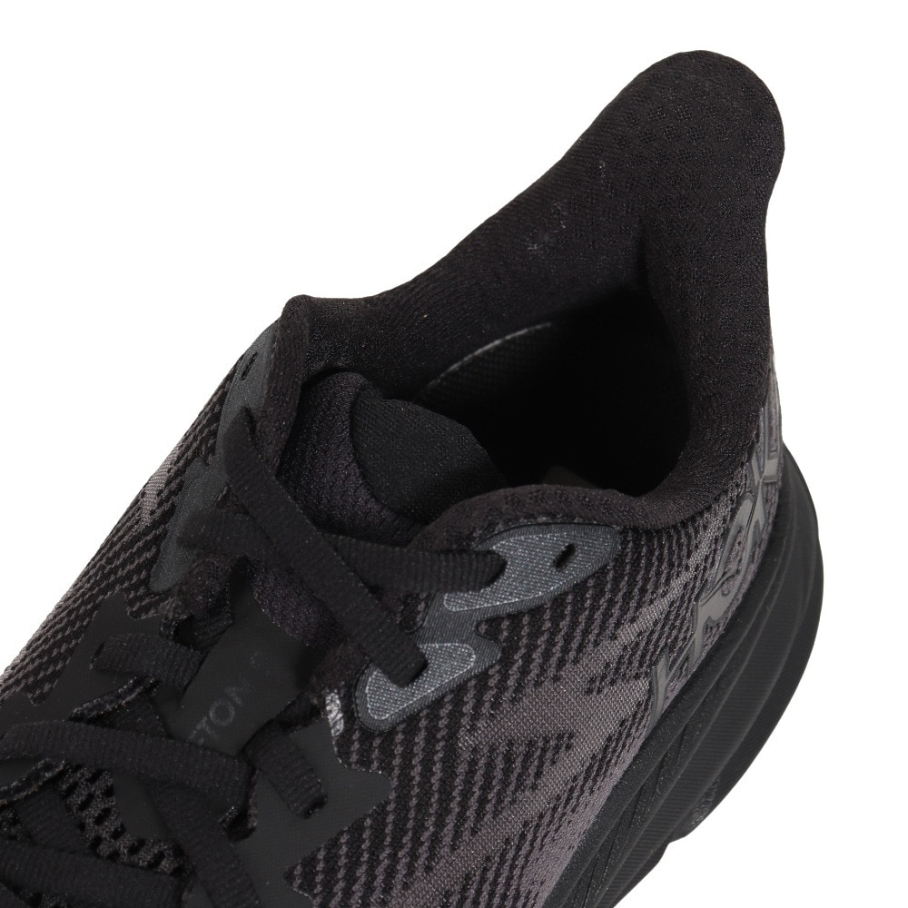 ホカ（HOKA）（レディース）ランニングシューズ Clifton 9 クリフトン9 レギュラー ブラック 1127896-BBLC スニーカー トレーニング ジョギング