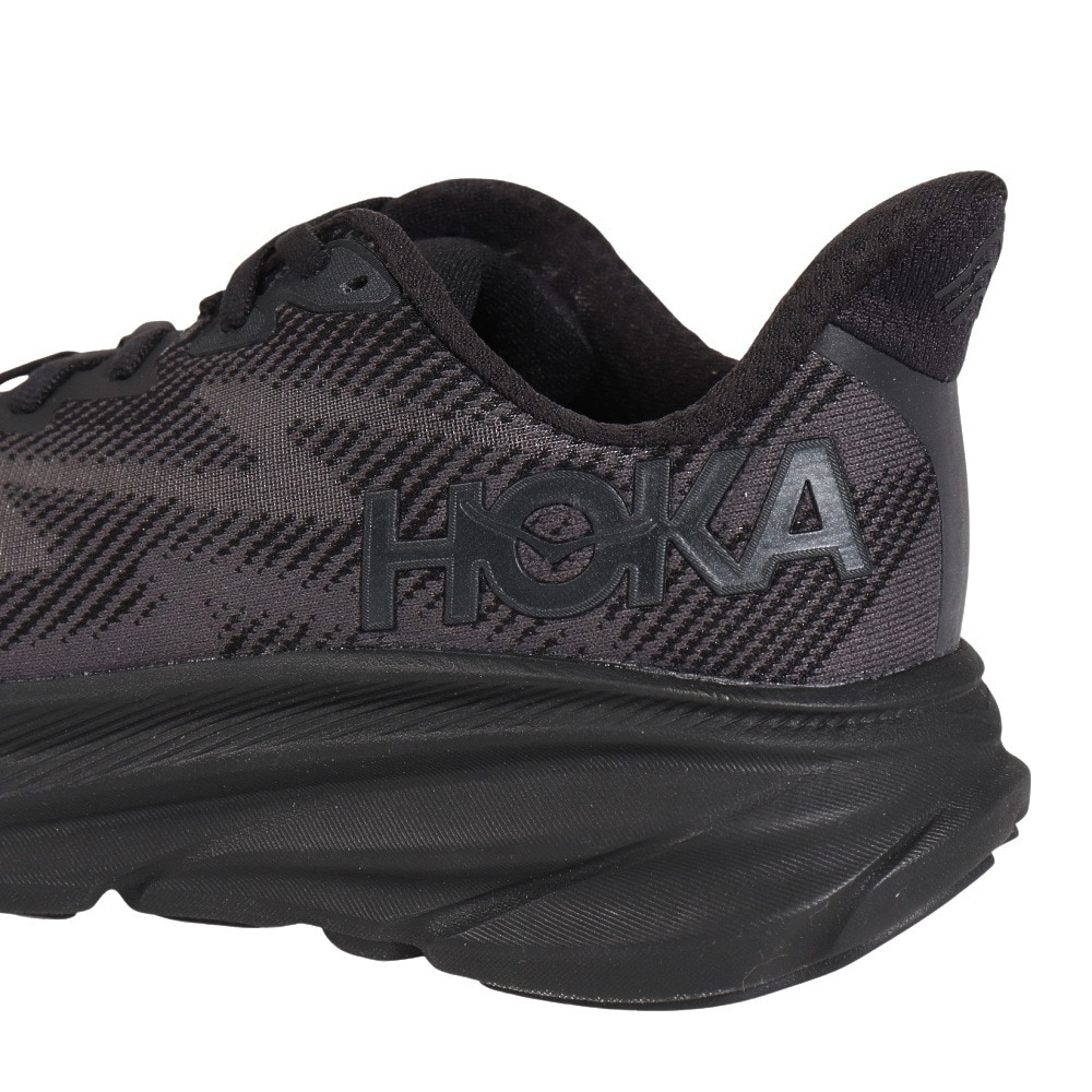 ホカ（HOKA）（レディース）ランニングシューズ Clifton 9 クリフトン9 レギュラー ブラック 1127896-BBLC スニーカー トレーニング ジョギング