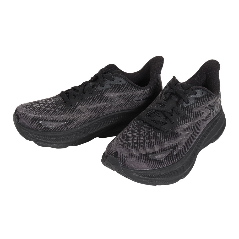 ホカ（HOKA）（レディース）ランニングシューズ Clifton 9 クリフトン9 ブラック 1127896-BBLC スニーカー トレーニング  ジョギング