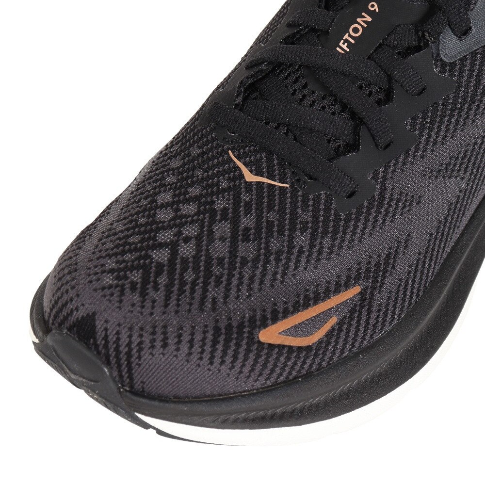 ホカ（HOKA）（レディース）ランニングシューズ Clifton 9 クリフトン9 レギュラー ブラック ブラウン 1127896-BCPPR スニーカー トレーニング ジョギング