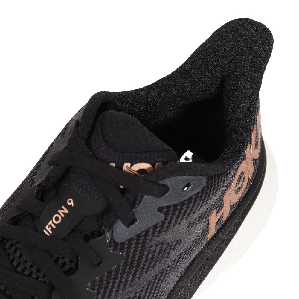 ホカ（HOKA）（レディース）ランニングシューズ Clifton 9 クリフトン9 レギュラー ブラック ブラウン 1127896-BCPPR スニーカー トレーニング ジョギング