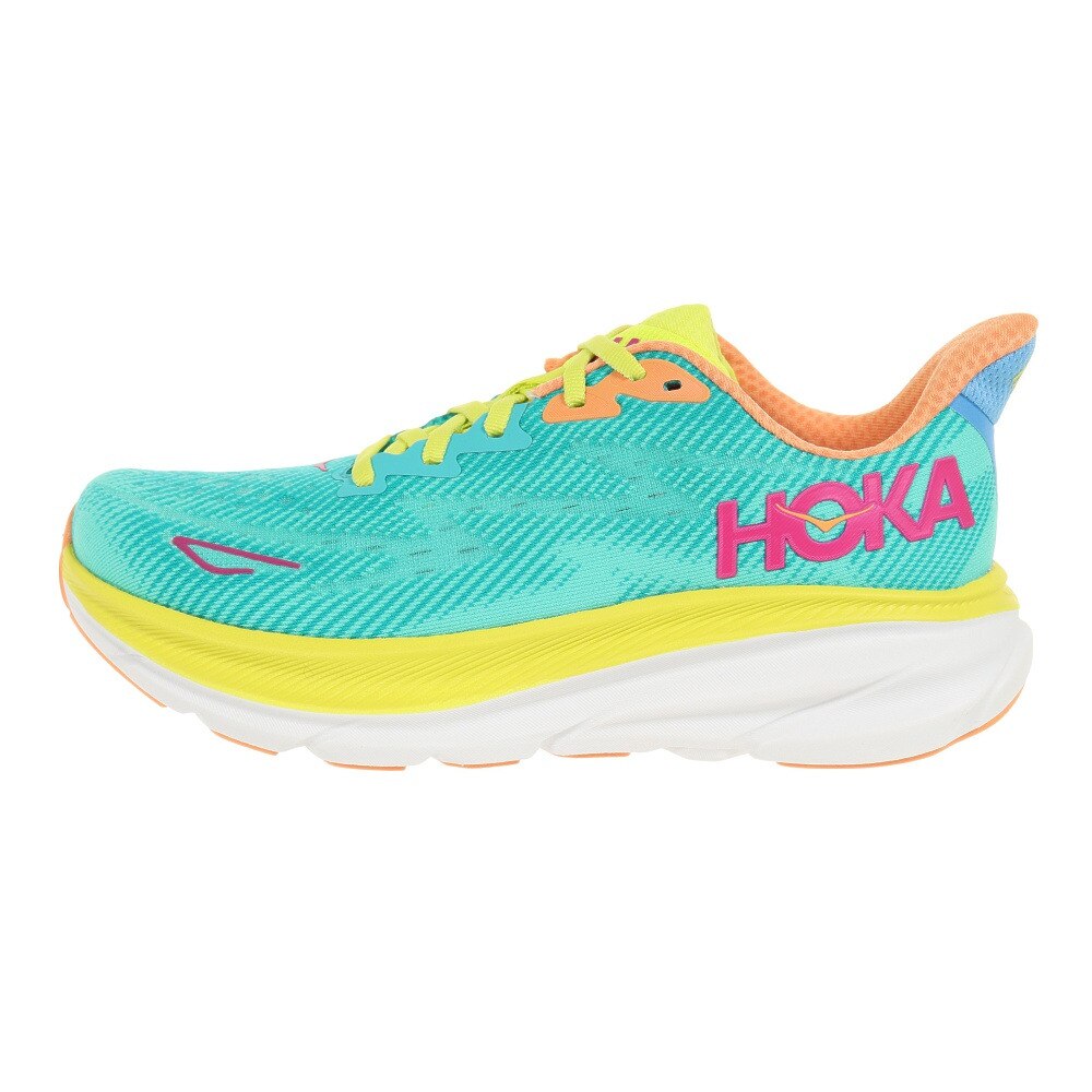 ホカ（HOKA）（レディース）ランニングシューズ クリフトン 9 レギュラー ターコイズ 1127896-CEPR スニーカー ジョギング ウォーキング トレーニング 