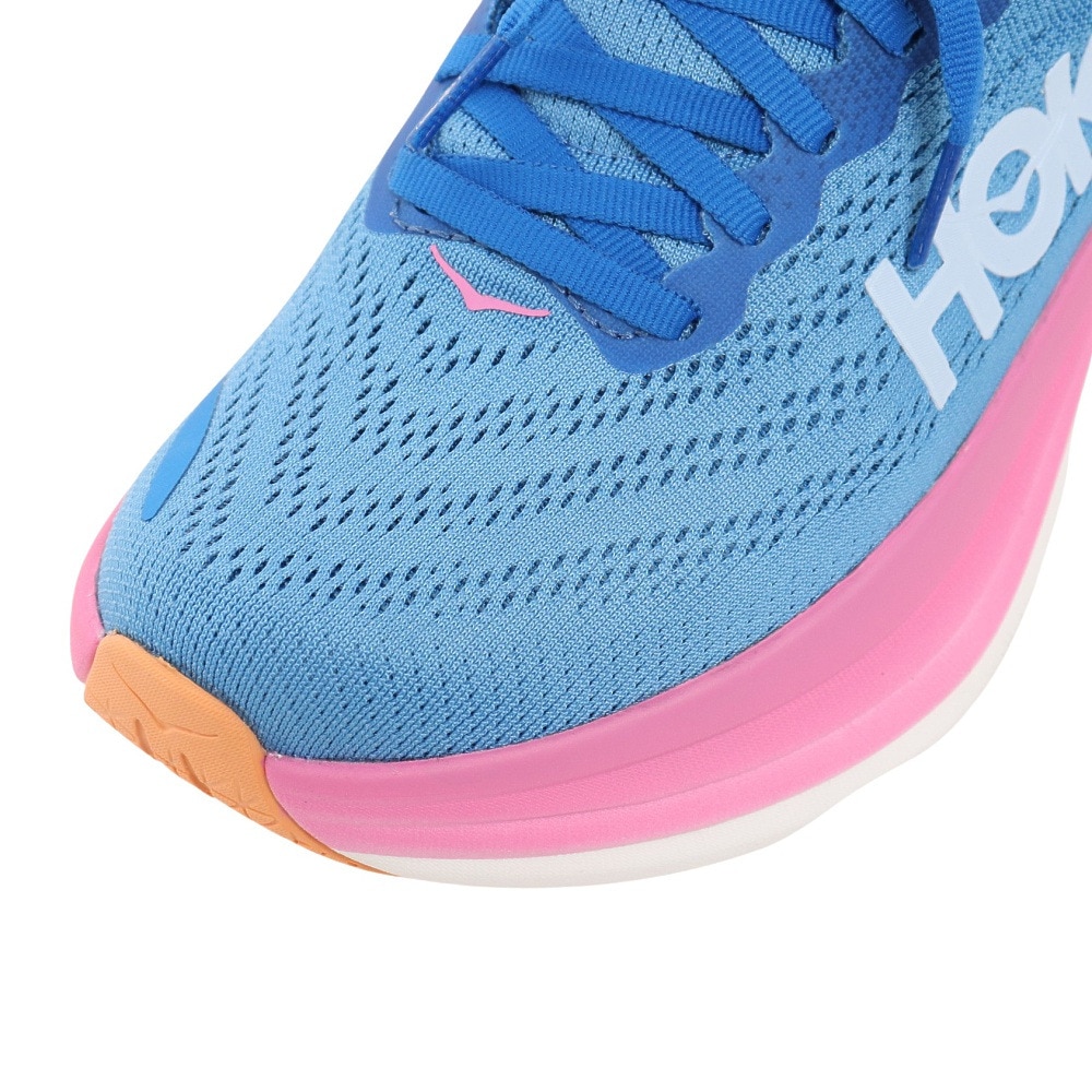 ホカ（HOKA）（レディース）ランニングシューズ ボンダイ 8 BONDI 8 ブルー ピンク 1127952-CSAA スニーカー トレーニング ジョギング 軽量