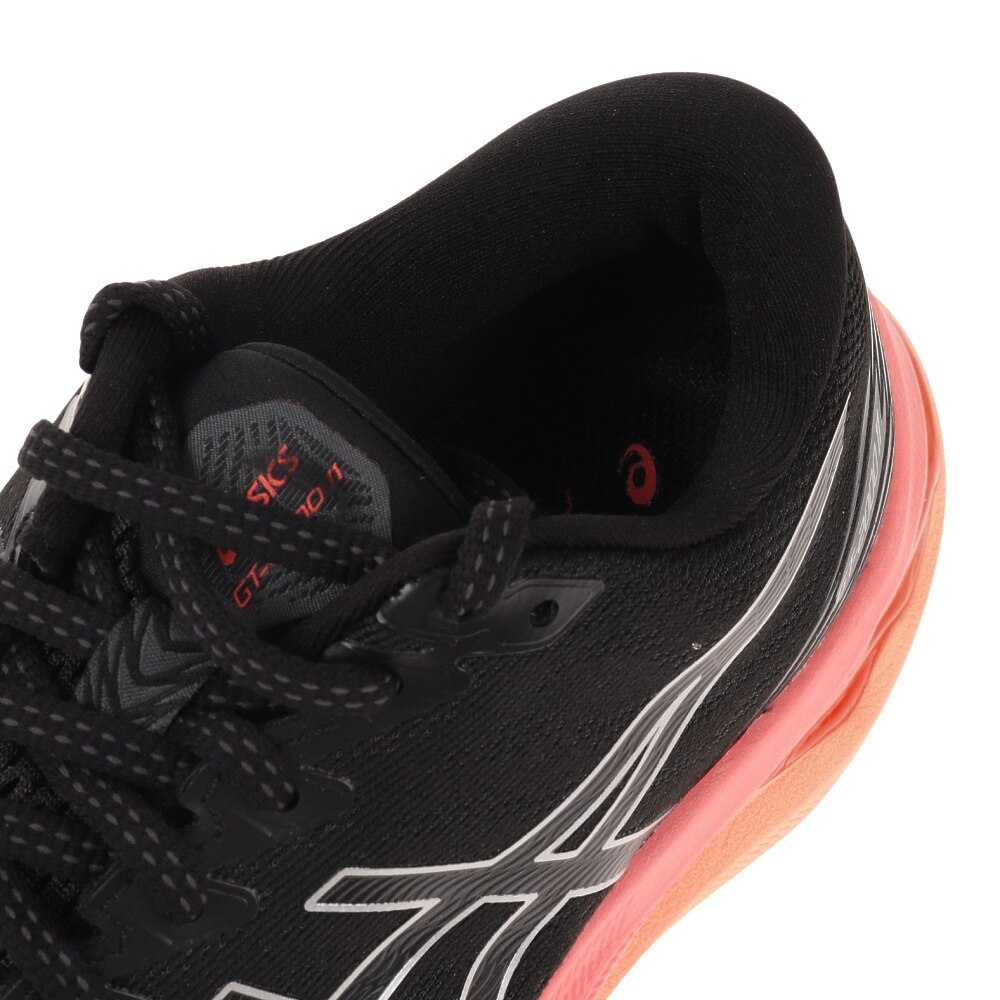アシックス（ASICS）（レディース）ランニングシューズ  GT-2000 11 ワイド ブラック ピンク 1012B303.006 スニーカー トレーニング ジョギング 軽量 部活