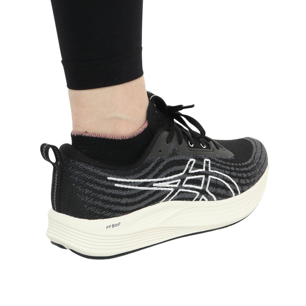 アシックス（ASICS）（レディース）ランニングシューズ エボライド スピード ワイド ブラック 1012B433.001 スニーカー ジョグ トレーニング ウォーキング