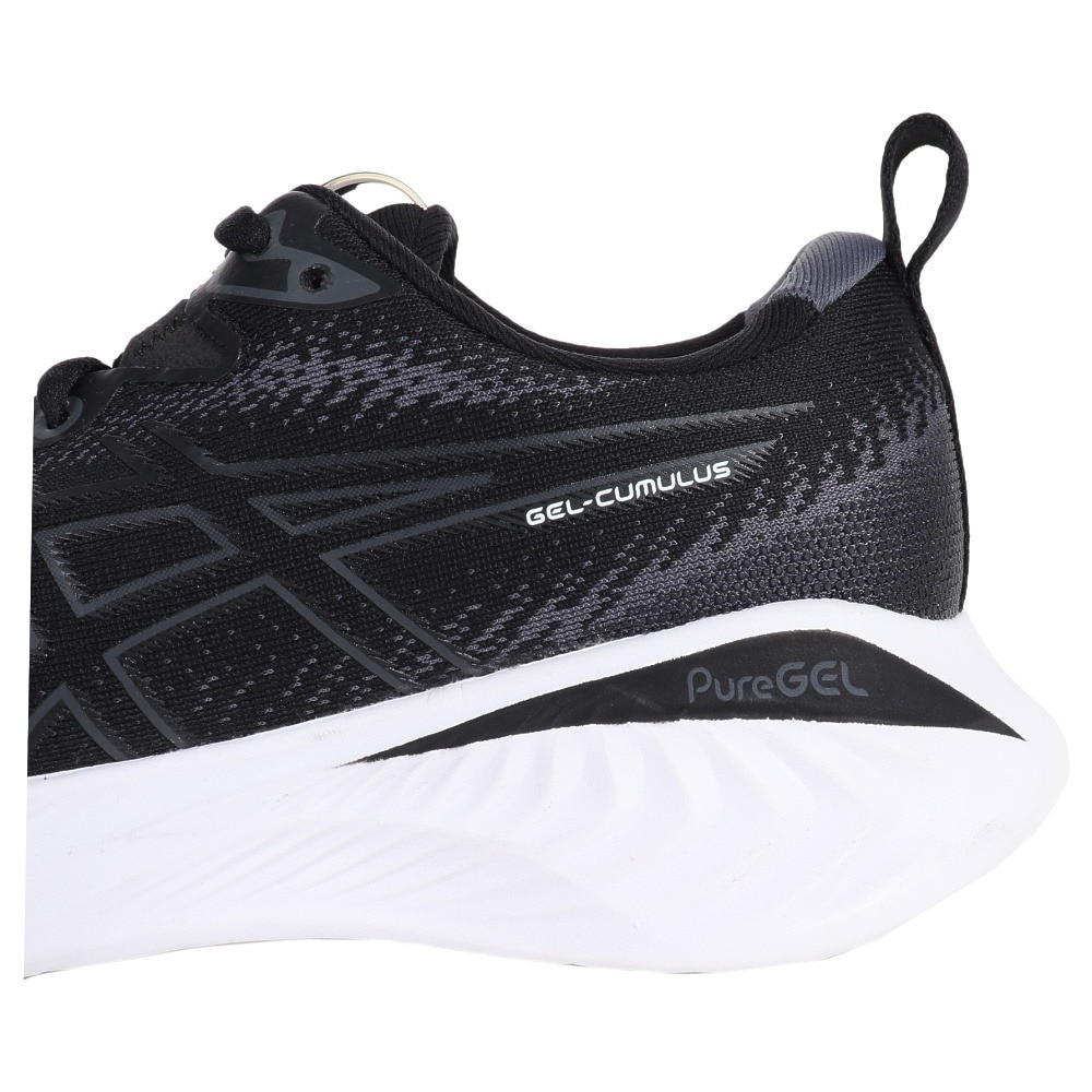 アシックス（ASICS）（レディース）ランニングシューズ ゲル キュムラス 25 ブラック 1012B441.002 スニーカー ジョグ ウォーキング 軽量 クッション