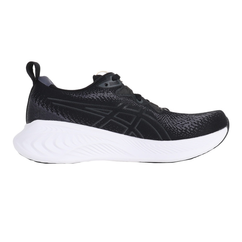 アシックス（ASICS）（レディース）ランニングシューズ ゲル キュムラス 25 ブラック 1012B441.002 スニーカー ジョグ ウォーキング 軽量 クッション