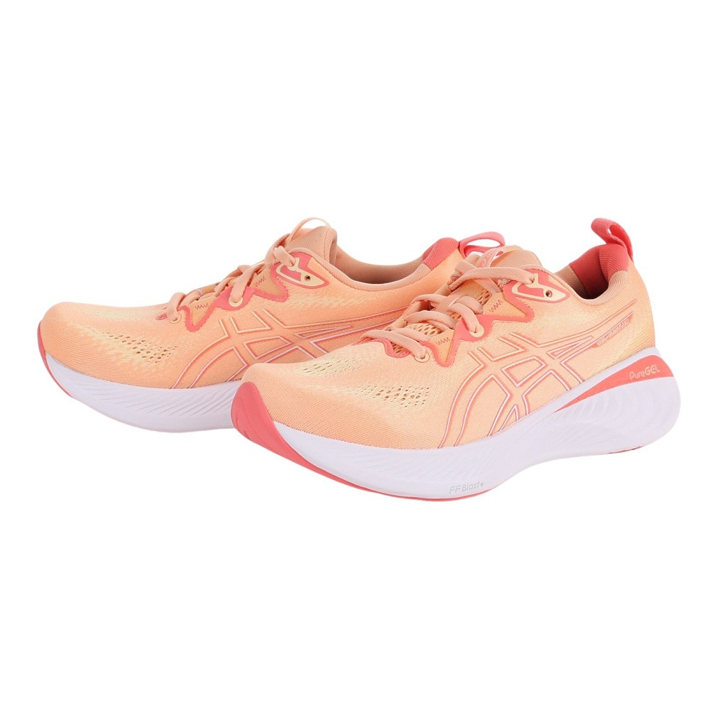 アシックス（ASICS）（レディース）ランニングシューズ ゲル キュムラス 25 ピンク 1012B441.800 スニーカー ジョギング  ウォーキング 軽量 クッション スポーツ用品はスーパースポーツゼビオ