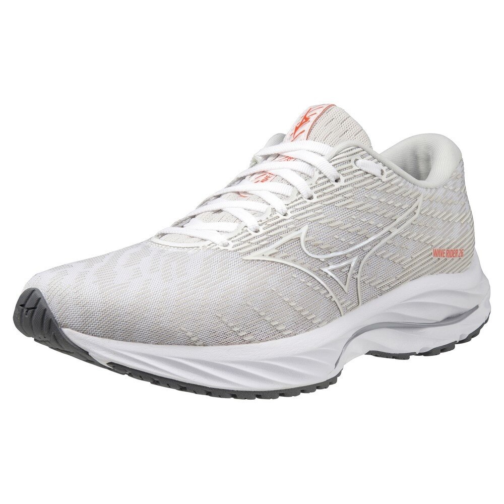 ミズノ（MIZUNO）（レディース）ランニングシューズ ウエーブライダー26 SW ホワイト J1GD220678 スニーカー ジョキング トレーニング 厚底 プレート