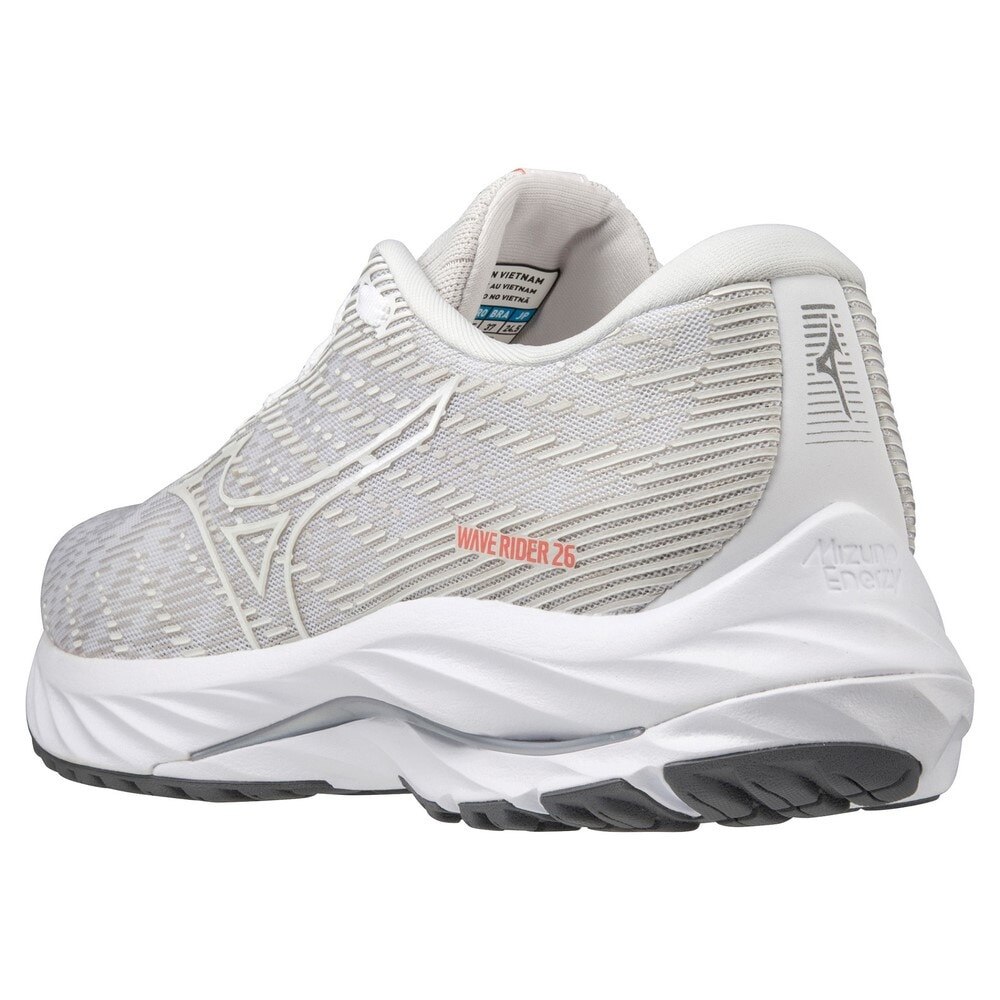 ミズノ（MIZUNO）（レディース）ランニングシューズ ウエーブライダー26 SW ホワイト J1GD220678 スニーカー ジョキング トレーニング 厚底 プレート