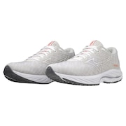 ミズノ（MIZUNO）（レディース）ランニングシューズ ウエーブライダー26 SW ホワイト J1GD220678 スニーカー ジョキング トレーニング 厚底 プレート