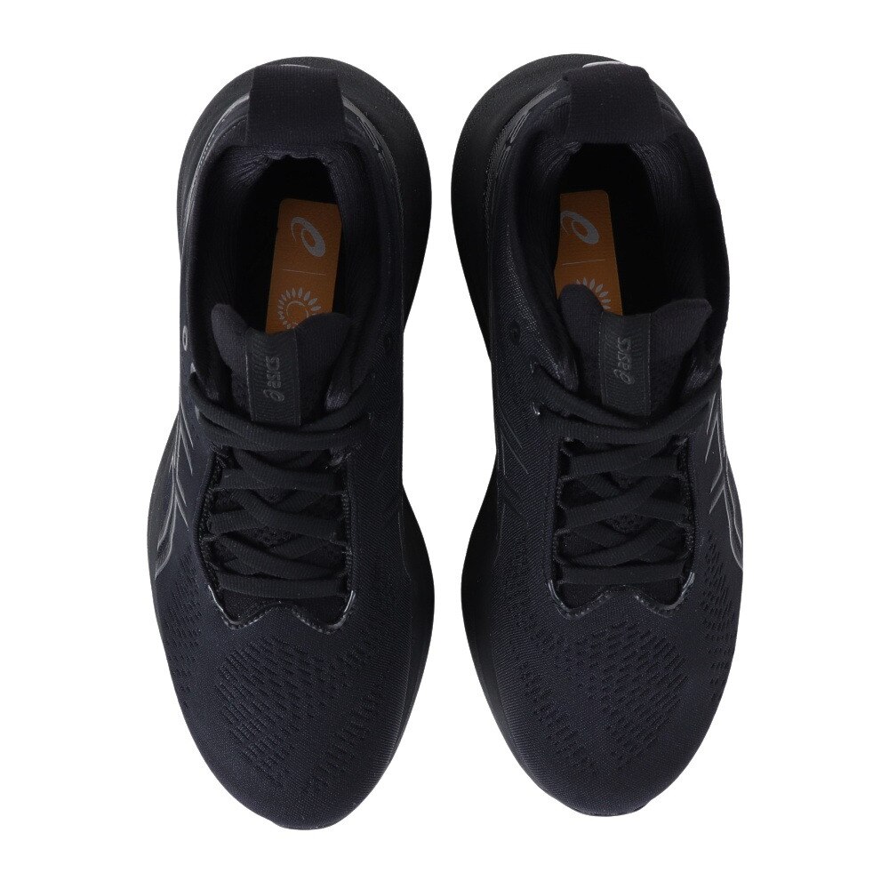 アシックス（ASICS）（レディース）ランニングシューズ ゲル ニンバス 25 ブラック 1012B356.002 スニーカー ジョギング トレーニング クッション