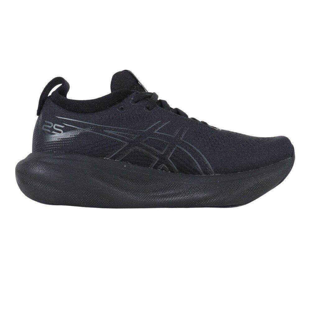 アシックス（ASICS）（レディース）ランニングシューズ ゲル ニンバス 25 ブラック 1012B356.002 スニーカー ジョギング トレーニング クッション
