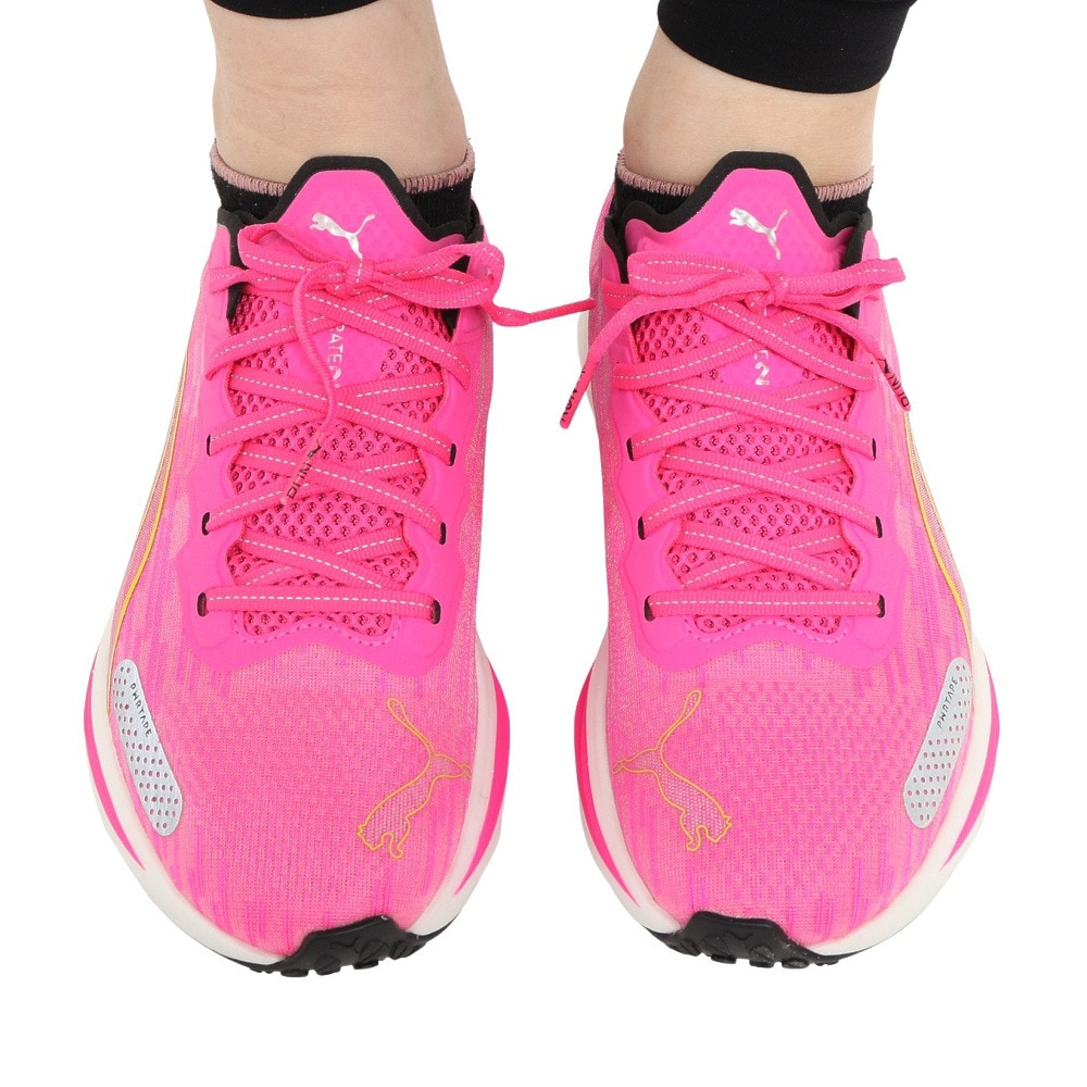 プーマ（PUMA）（レディース）ランニングシューズ ウィメンズ リベレイトニトロ 2 ピンク 37731604 スニーカー ジョギング マラソン トレーニング 軽量