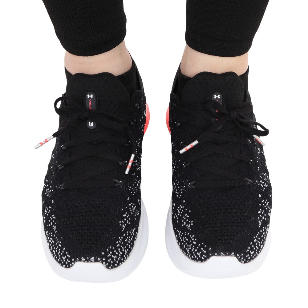アンダーアーマー（UNDER ARMOUR）（レディース）ランニングシューズ ベロシティ3 ブラック 3026124 004 スニーカー ジョグ ウォーク 柔軟性 クッション性