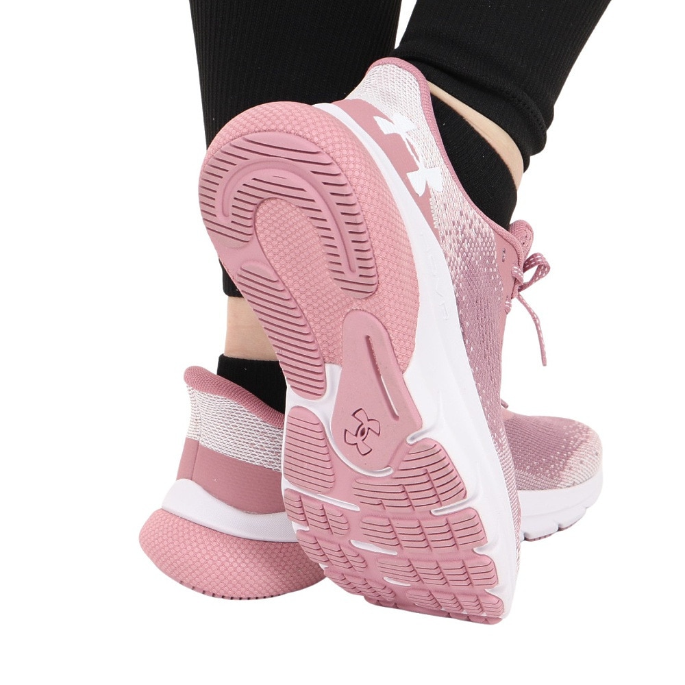 アンダーアーマー（UNDER ARMOUR）（レディース）ランニングシューズ ホバー タービュランス2 ピンク 3026525 600 スニーカー ジョグ ウォーク 軽量 通気性