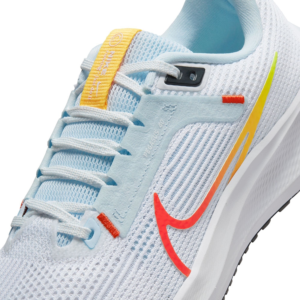 ナイキ（NIKE）（レディース）ランニングシューズ エア ズーム ペガサス 40 ライトブルー DV3854-102 スニーカー ジョギング マラソン トレーニング 反発性