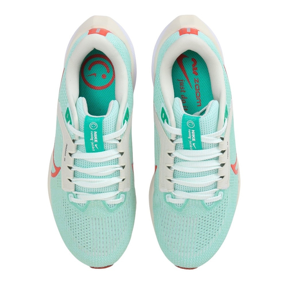 ナイキ（NIKE）（レディース）ランニングシューズ エア ズーム ペガサス40 グリーン DV3854-300 スニーカー ジョギング トレーニング クッション性 反発力