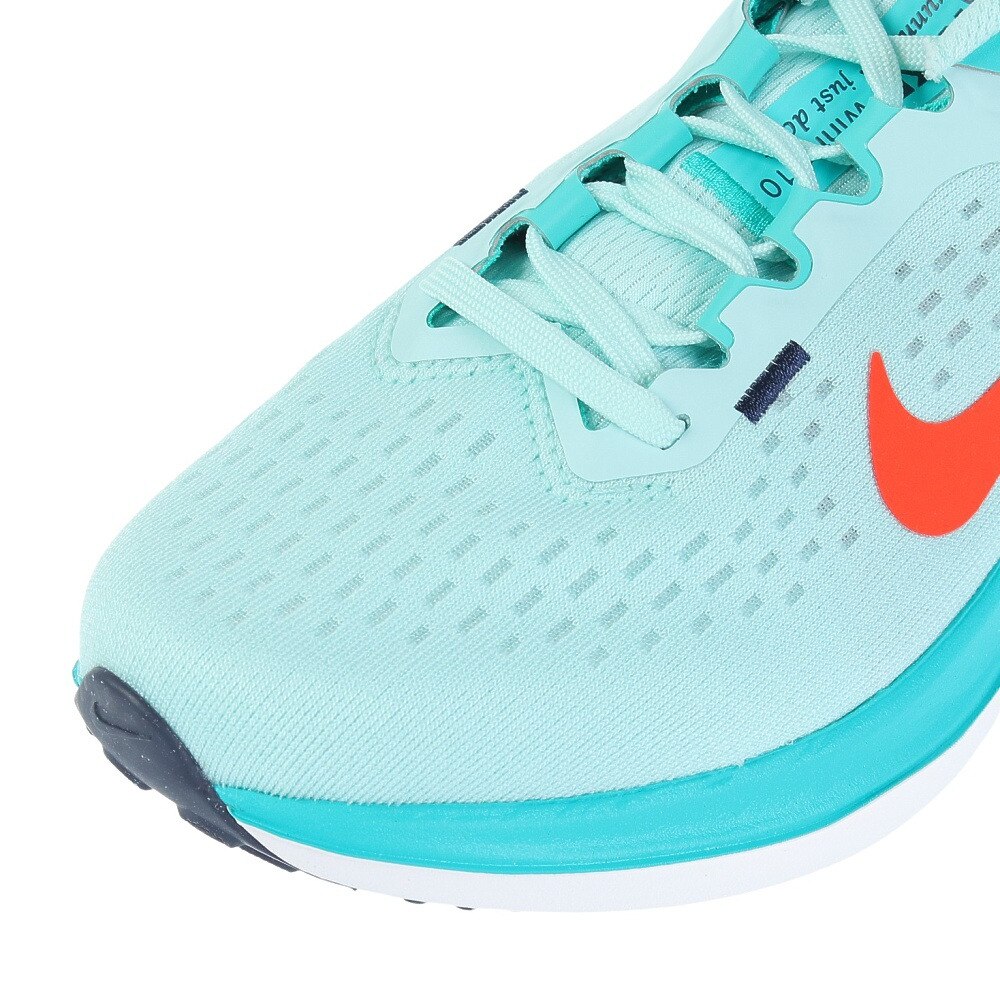 ナイキ（NIKE）（レディース）ランニングシューズ エア ウィンフロー10 グリーン DV4023-300 スニーカー ジョギング トレーニング 通気性 クッション性 耐久性