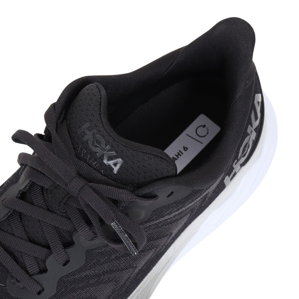 ホカ（HOKA）（レディース）ランニングシューズ アラヒ6 ワイド ブラック 1123197-BWHT スニーカー ジョギング トレーニング 軽量 安定性