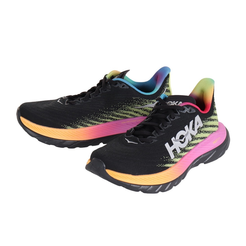 ホカ（HOKA）（レディース）ランニングシューズ ジョギングシューズ マッハ5 レギュラー 1127894-BKML