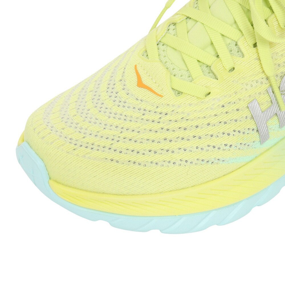 ホカ（HOKA）（レディース）ランニングシューズ マッハ5 ホワイトイエロー レギュラー 1127894-CGLG スニーカー ジョグ トレーニング 軽量 弾力性 反発力