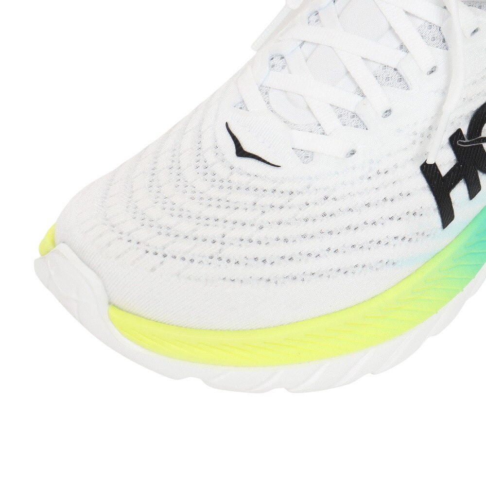 ホカ（HOKA）（レディース）ランニングシューズ マッハ5 ホワイト ブルー レギュラー 1127894-WBGL スニーカー ジョグ トレーニング 軽量 弾力性 反発力