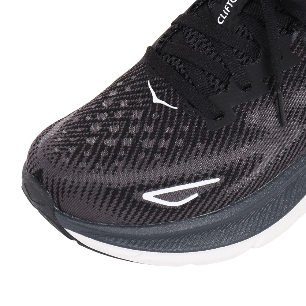 ホカ（HOKA）（レディース）ランニングシューズ クリフトン9 レギュラー ブラック 1127896-BWHT スニーカー ジョギング トレーニング 軽量 クッション性
