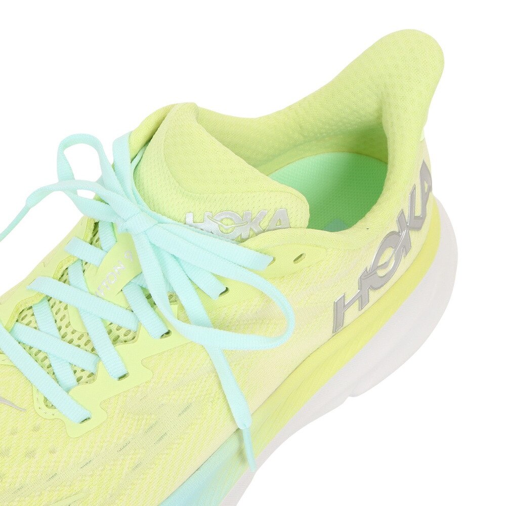 ホカ（HOKA）（レディース）ランニングシューズ クリフトン9 レギュラー フラッシュイエロー 1127896-CGSO スニーカー ジョグ トレーニング 軽量