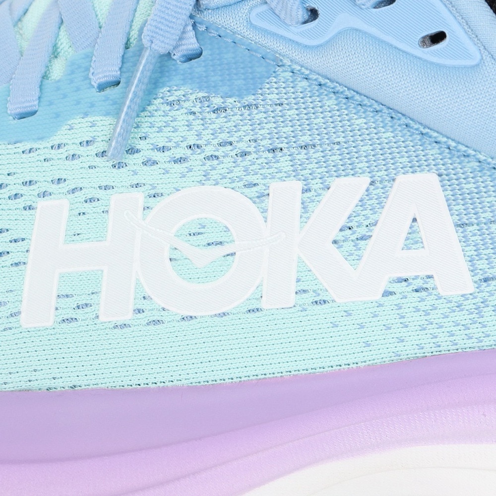 ホカ（HOKA）（レディース）ランニングシューズ ボンダイ8 レギュラー サックス 1127952-ABSO スニーカー ジョギング トレーニング クッション性 軽量