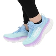 ホカ（HOKA）（レディース）ランニングシューズ ボンダイ8 レギュラー サックス 1127952-ABSO スニーカー ジョギング トレーニング クッション性 軽量