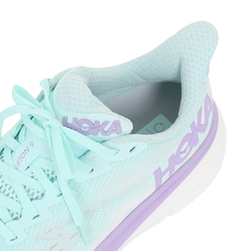 HOKA（レディース）ランニングシューズ クリフトン9 ワイド 1132211-SOLM スニーカー トレーニング ジョグ