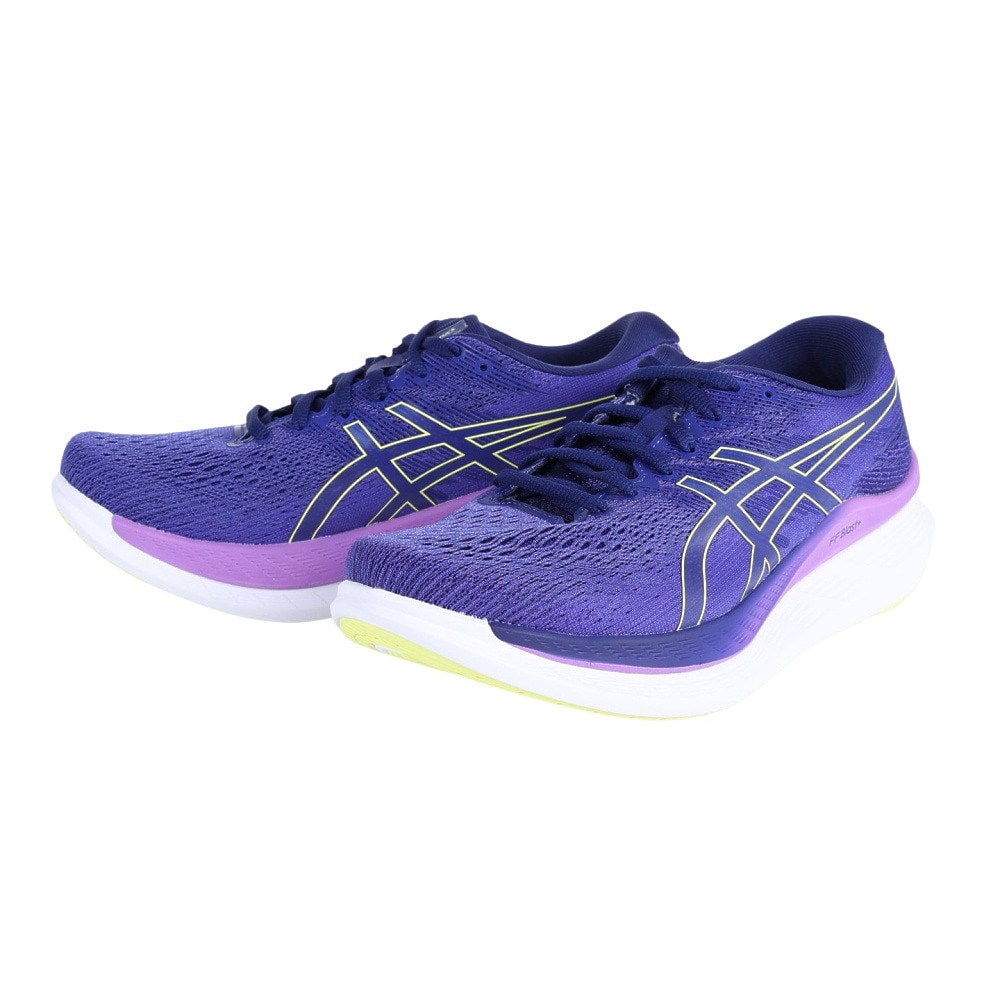 アシックス（ASICS）（レディース）ランニングシューズ グライドライド 3 ネイビー パープル 1012B180.403 スニーカー トレーニング スポーツ 軽量 反発性