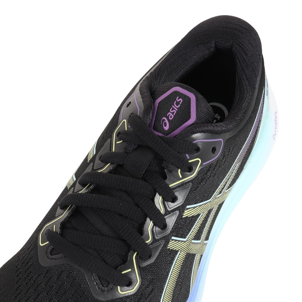 アシックス（ASICS）（レディース）ランニング シューズ ゲル カヤノ 30 ブラック イエロー 1012B357.003 スニーカー ジョグ マラソン 安定性 クッション性