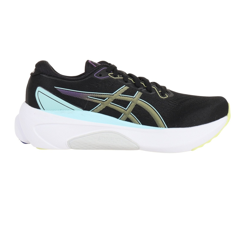 アシックス（ASICS）（レディース）ランニング シューズ ゲル カヤノ 30 ブラック イエロー 1012B357.003 スニーカー ジョグ マラソン 安定性 クッション性