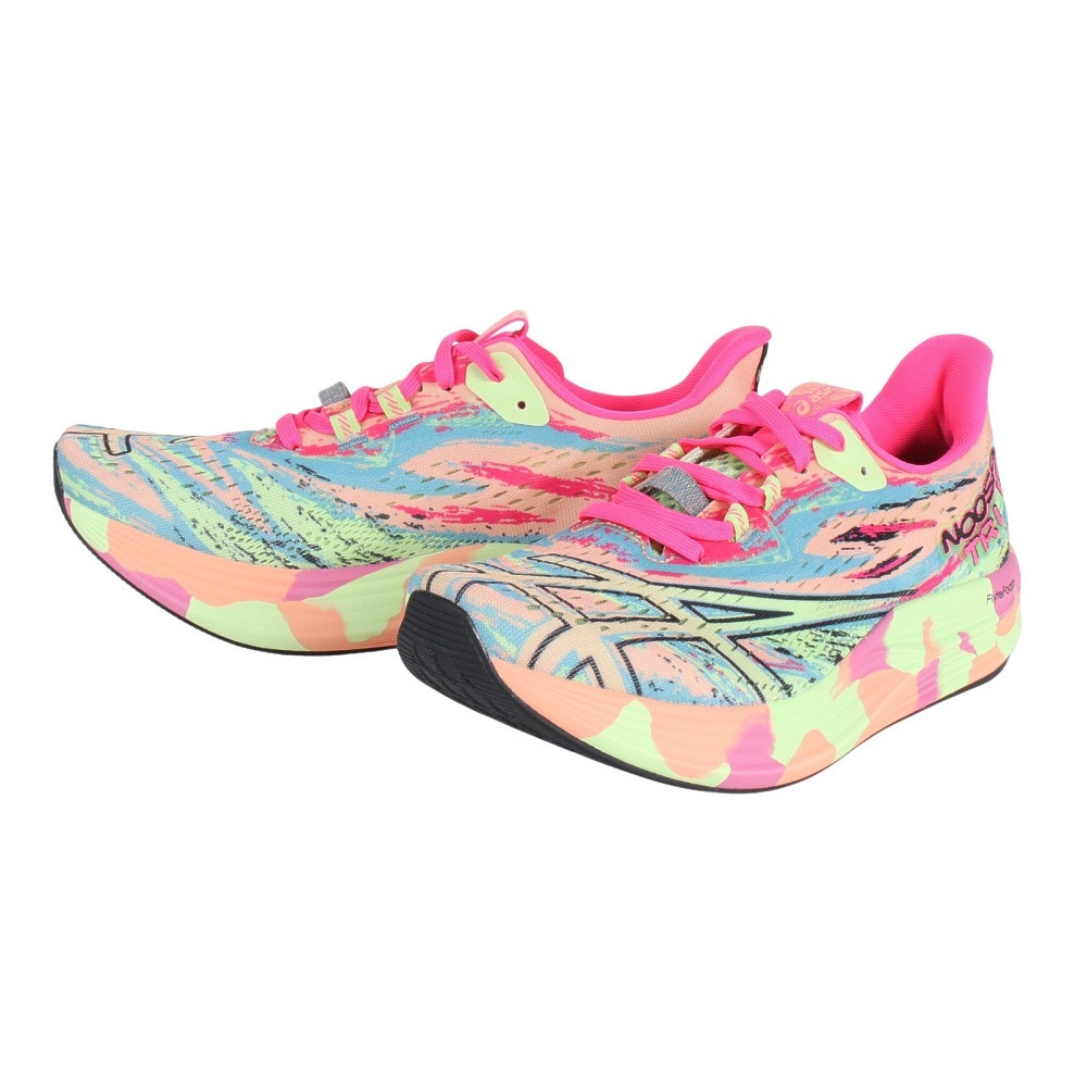 アシックス（ASICS）（レディース）ランニングシューズ ヌーサ トライ15 NOOSA TRI 15 ピンク グリーン 1012B429.800 スニーカー ジョギング クッション性 