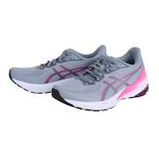 アシックス（ASICS）（レディース）ランニングシューズ GT-1000 12 WIDE グレー ピンク 1012B447.020 スニーカー トレーニング ジョグ ジム スポーツ 安定性