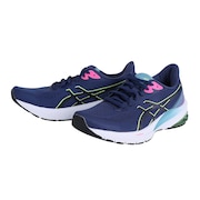 アシックス（ASICS）（レディース）ランニングシューズ GT-1000 12 ネイビー グリーン 1012B450.401 スニーカー トレーニング ジョグ ジム スポーツ 安定性