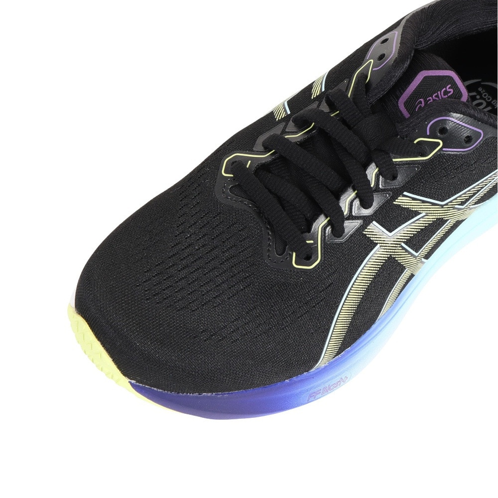 アシックス（ASICS）（レディース）ランニング シューズ  ゲル カヤノ 30 WIDE ブラック イエロー 1012B503.003 スニーカー マラソン 安定性 クッション性