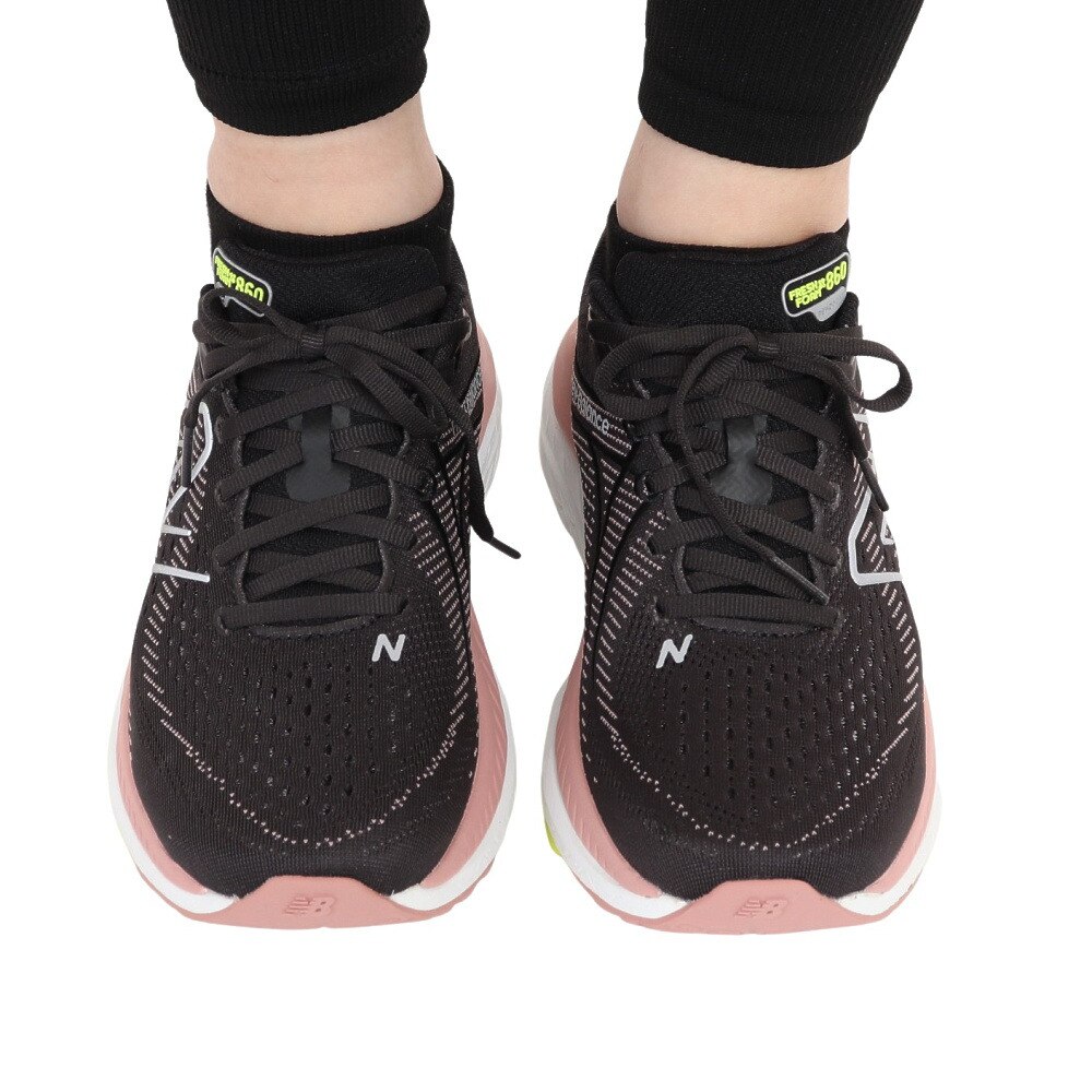 ニューバランス（new balance）（レディース）ランニングシューズ フレッシュ フォーム X 860 v13 ブラック ピンク W860Q13 D スニーカー ウォーク