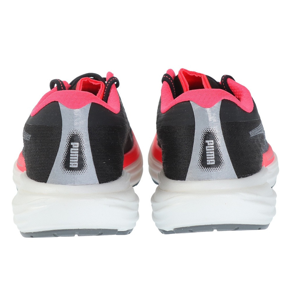 プーマ（PUMA）（レディース）ランニングシューズ ディヴィエイト ニトロ 2 ブラック ピンク 37685517 スニーカー トレーニング クッション性 厚底 軽量