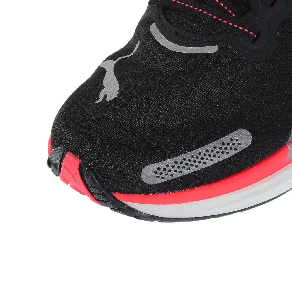プーマ（PUMA）（レディース）ランニングシューズ ディヴィエイト ニトロ 2 ブラック ピンク 37685517 スニーカー トレーニング クッション性 厚底 軽量