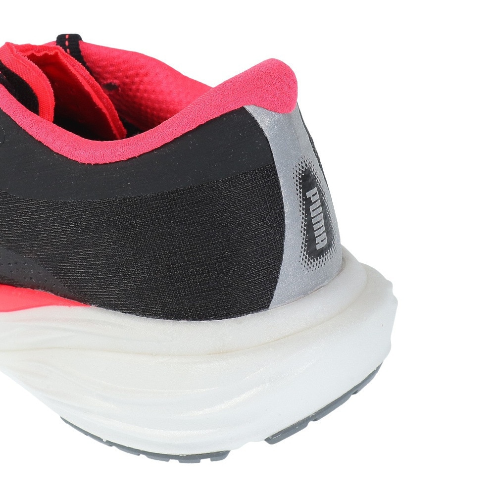プーマ（PUMA）（レディース）ランニングシューズ ディヴィエイト ニトロ 2 ブラック ピンク 37685517 スニーカー トレーニング クッション性 厚底 軽量