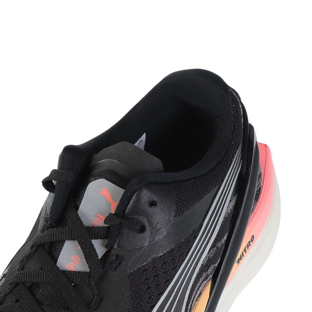 プーマ（PUMA）（レディース）ランニングシューズ ランダブルエックス ニトロ 2 ブラック 37848201 スニーカー 厚底 軽量 クッション性 ジョギング