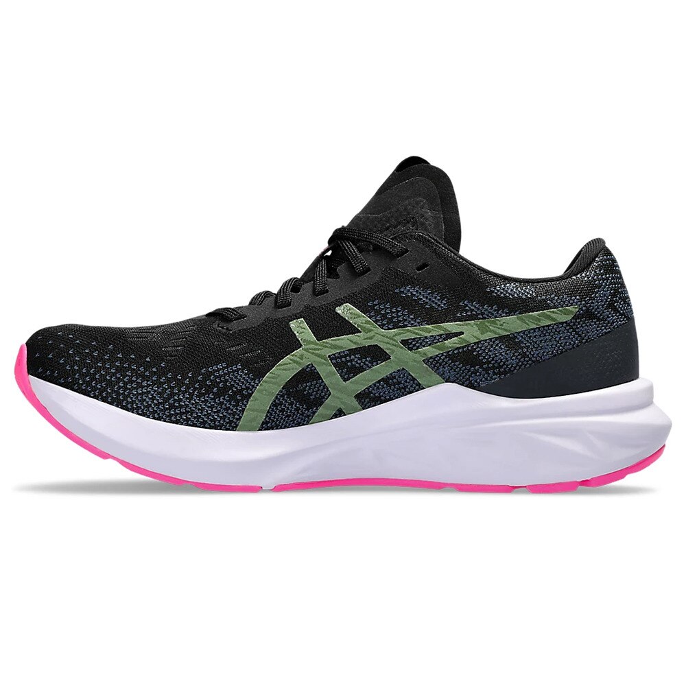 アシックス（ASICS）（レディース）ランニングシューズ ダイナブラスト 3 ブラック グリーン 1012B289.004 スニーカー トレーニング スポーツ 安定性 反発性